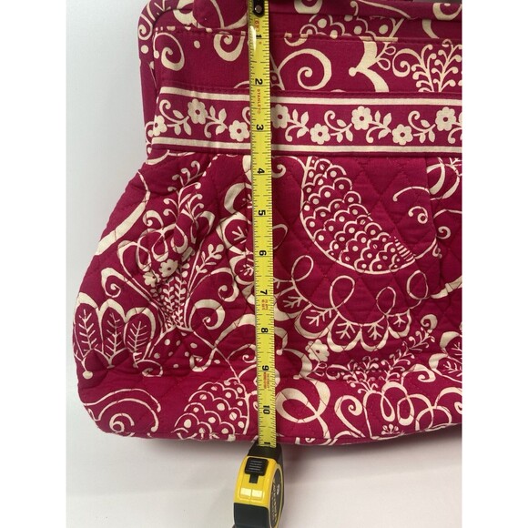 Vera Bradley Alice Kisslock Shoulder Bag-Twilly Birds Pink Pattern-Retired - Picture 14 of 16
